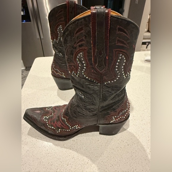 Old Gringo Black and Red Leather Boots - Picture 13 of 13